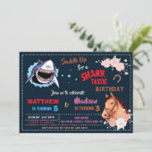 Gezamenlijke partij voor de viering van haaien en kaart (Staand voorkant)