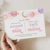 Gezamenlijke ruimte 1e & 2e verjaardag uitnodiging