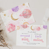 Gezamenlijke ruimte 1e & 2e verjaardag uitnodiging