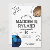 Gezamenlijke Sport Verjaardag Uitnodiging (Voorkant)