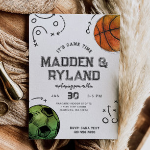 Gezamenlijke Sport Verjaardag Uitnodiging