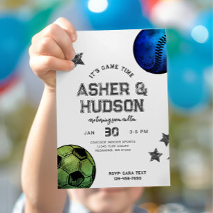 Gezamenlijke Sport Verjaardag Uitnodiging