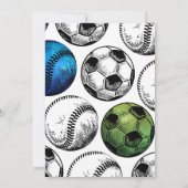 Gezamenlijke Sport Verjaardag Uitnodiging (Achterkant)