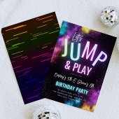 Gezamenlijke Trampoline Party uitnodiging