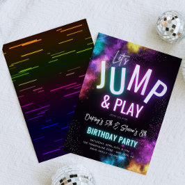 Gezamenlijke Trampoline Party uitnodiging