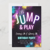 Gezamenlijke Trampoline Party uitnodiging (Voorkant)