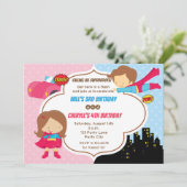 Gezamenlijke tweedaagse uitnodiging (dubbel thema) (Staand voorkant)