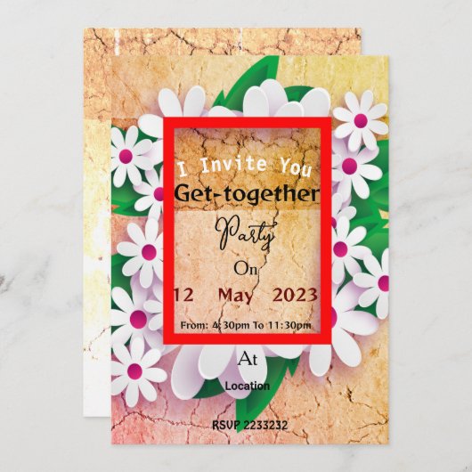 Gezamenlijke uitnodiging (Voorkant / Achterkant)