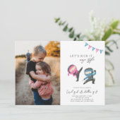 Gezamenlijke uitnodiging Ninja Birthday | Versieri (Staand voorkant)