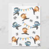 Gezamenlijke uitnodiging Ninja Birthday | Versieri (Achterkant)