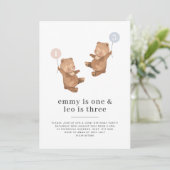 Gezamenlijke uitnodiging van de beer voor de eerst (Staand voorkant)