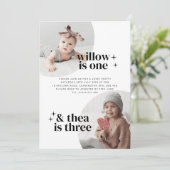 Gezamenlijke uitnodiging van de verjaardag met Arc (Staand voorkant)