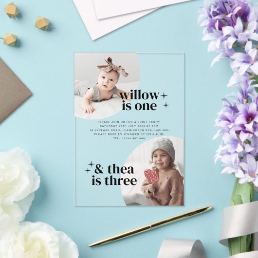 Gezamenlijke uitnodiging van de verjaardag met Arc (Insitu (Huwelijk))