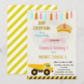 Gezamenlijke uitnodiging voor de bouw en prinses (Voorkant / Achterkant)