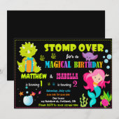 Gezamenlijke uitnodiging voor de verjaardag van Me (Voorkant / Achterkant)