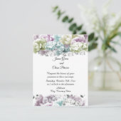 Gezamenlijke uitnodiging voor het huwelijk van Pas (Staand voorkant)