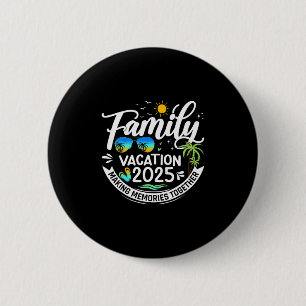 Gezamenlijke vakantie 2025 Strand Bij elkaar horen Ronde Button 5,7 Cm