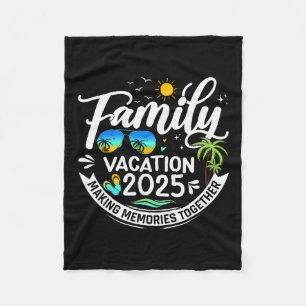 Gezamenlijke vakantie 2025 Strand bij elkaar passe Fleece Deken