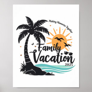 Gezamenlijke Vakantie 2025 Strand Bij elkaar Passe Poster