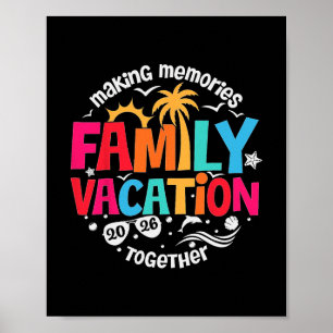 Gezamenlijke vakantie 2026 Strand bij elkaar horen Poster