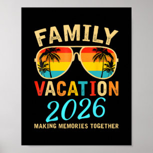 Gezamenlijke vakantie 2026 Strand bij elkaar passe Poster
