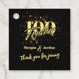 Gezamenlijke Verjaardag Dubbele Viering Twee keer  Bedankjes Labels