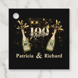 Gezamenlijke Verjaardag Dubbele Viering Twee keer  Bedankjes Labels