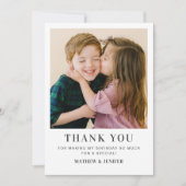 Gezamenlijke verjaardag foto bedankkaart (Voorkant)