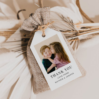 Gezamenlijke verjaardag foto cadeaulabel