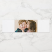 Gezamenlijke verjaardag foto waterfles etiket (Enkel label)