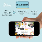 Gezamenlijke Verjaardag Groovy Gecombineerde Verwa Kaart