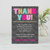 Gezamenlijke verjaardag Hartelijk dank voor de Twi Bedankkaart (Staand voorkant)