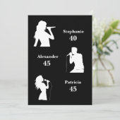 Gezamenlijke Verjaardag Triple The Fun Minimalist Kaart (Staand voorkant)