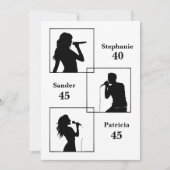 Gezamenlijke Verjaardag Triple The Fun Minimalist  Kaart (Voorkant)