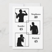 Gezamenlijke Verjaardag Triple The Fun Minimalist Kaart (Voorkant)