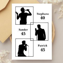 Gezamenlijke Verjaardag Triple The Fun Minimalist  Kaart