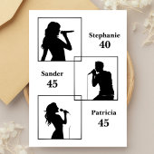 Gezamenlijke Verjaardag Triple The Fun Minimalist  Kaart