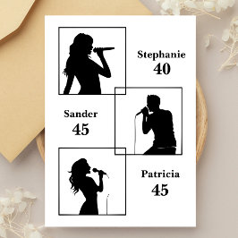 Gezamenlijke Verjaardag Triple The Fun Minimalist  Kaart