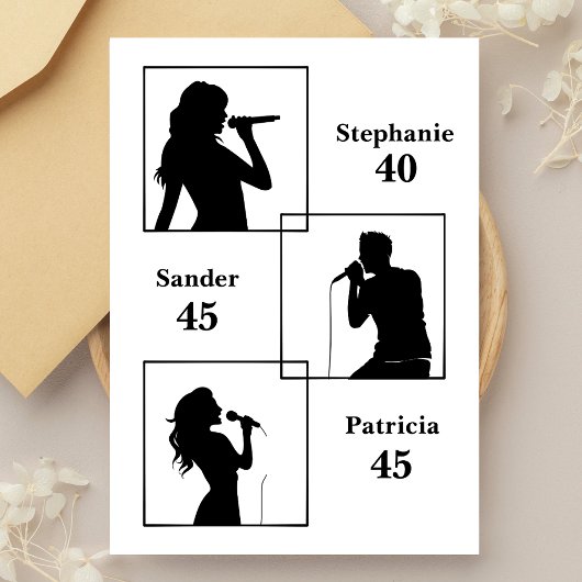 Gezamenlijke Verjaardag Triple The Fun Minimalist  Kaart