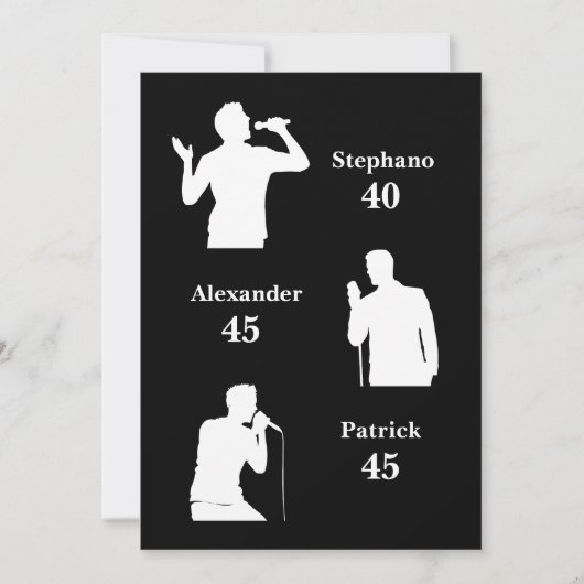 Gezamenlijke Verjaardag Triple The Fun Minimalist Kaart (Voorkant)