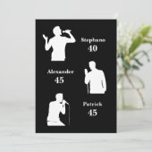 Gezamenlijke Verjaardag Triple The Fun Minimalist  Kaart (Staand voorkant)