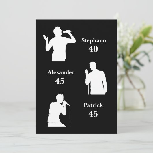 Gezamenlijke Verjaardag Triple The Fun Minimalist Kaart (Staand voorkant)