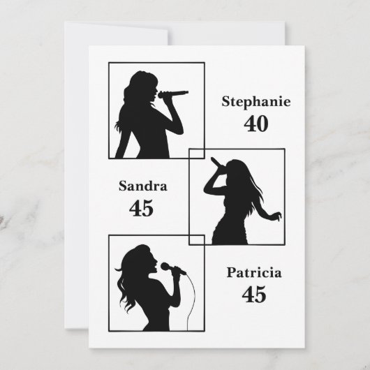 Gezamenlijke Verjaardag Triple The Fun Minimalist Kaart (Voorkant)