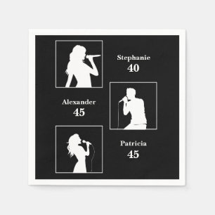 Gezamenlijke Verjaardag Triple The Fun Minimalist  Servet