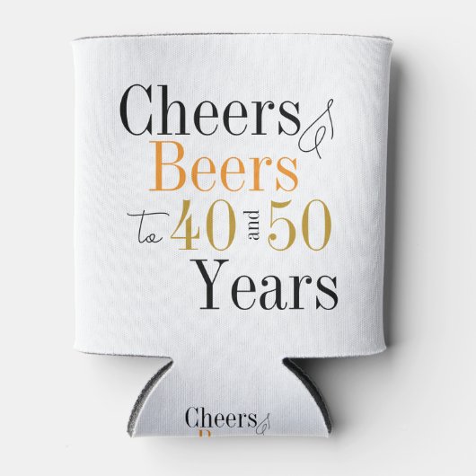 Gezamenlijke verjaardagsfeest juichen en bieren mi blikjeskoeler (Voorkant)