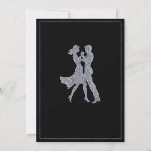 Gezamenlijke Verjaardagsfeest Volwassenen Zilveren Kaart (Achterkant)