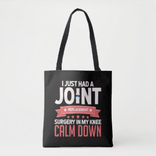 Gezamenlijke vervangende knie herstellen goed tote bag