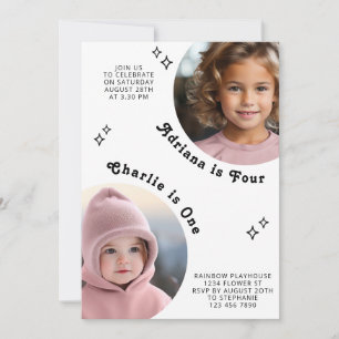 Gezamenlijke Verwant Portret Foto Minimale Boho Ve Kaart