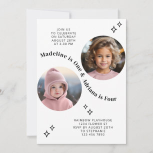 Gezamenlijke Verwant Portret Foto Minimale Boho Ve Kaart