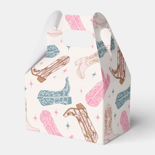 Gezamenlijke Westerne verjaardagsfeest voorkeursbo Bedankdoosjes (Achterkant)